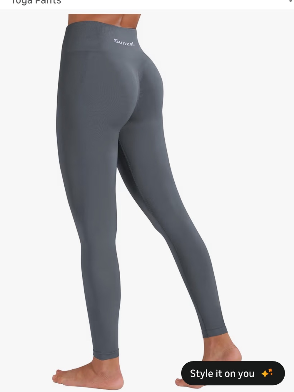 Sunzel High-Rise Grey Sculpting Leggings